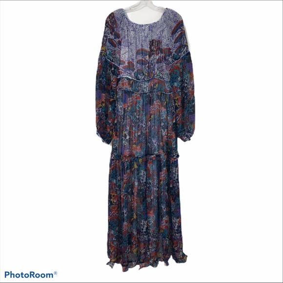 ❌SOLD❌ Anthropologie 8 Annabella Boho Maxi Dress - Picture 6 of 10